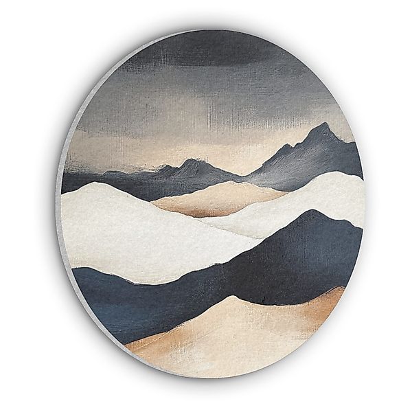 MuchoWow Gemälde Berge - Dunkelblau - günstig online kaufen