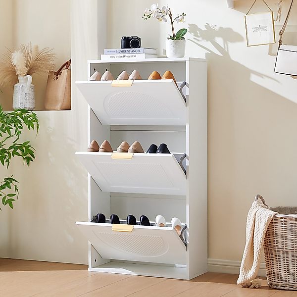 STILVORA Schuhregal Schuhkipper Schmal mit 3 günstig online kaufen