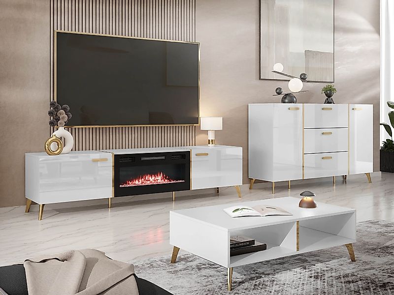 MIRJAN24 Wohnzimmer-Set Picru I, (3er-Set, Kommode, günstig online kaufen