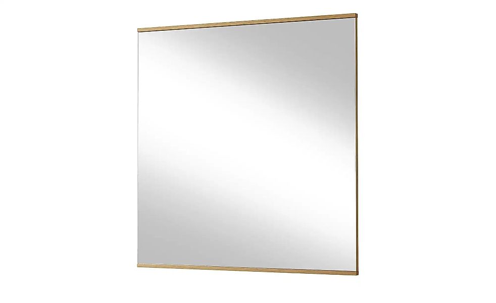 Spiegel 82 x 82 cm Longo ¦ holzfarben ¦ Glas,Aluminium,Holz ¦ Maße (cm): B: günstig online kaufen
