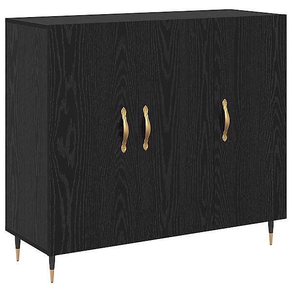 vidaXL Sideboard Schwarz 90 x 34 x 80 cm Holzwerkstoff 879581 günstig online kaufen
