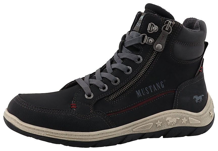 Mustang Shoes Benedetto Schnürboots High Top Sneaker, Schnürboots mit Reißv günstig online kaufen