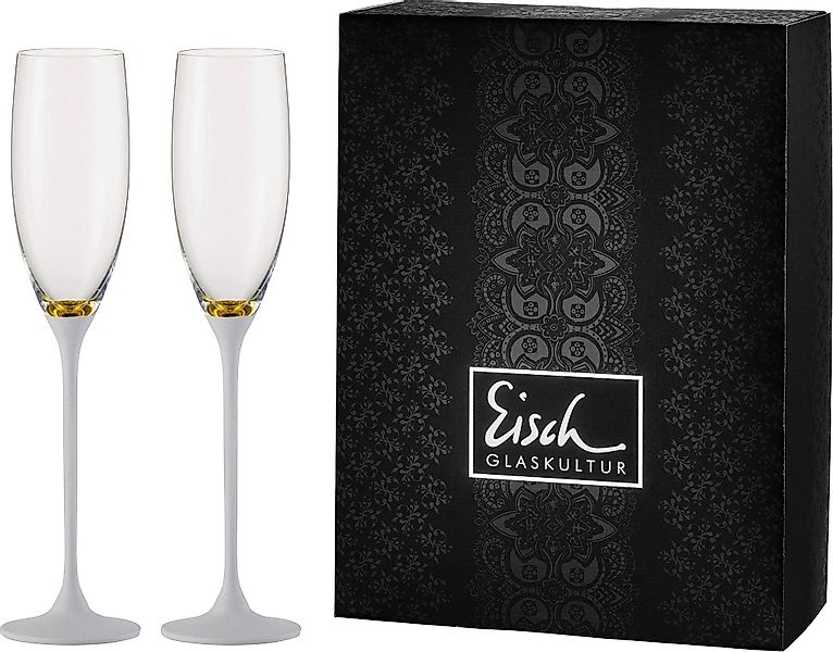 Eisch Germany Sektglas »Champagner Exklusiv«, (Set, 2 tlg.), Echtgoldauflag günstig online kaufen