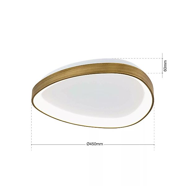 LED-Deckenleuchte Charlie, 3.000 K, Ø 45 cm günstig online kaufen