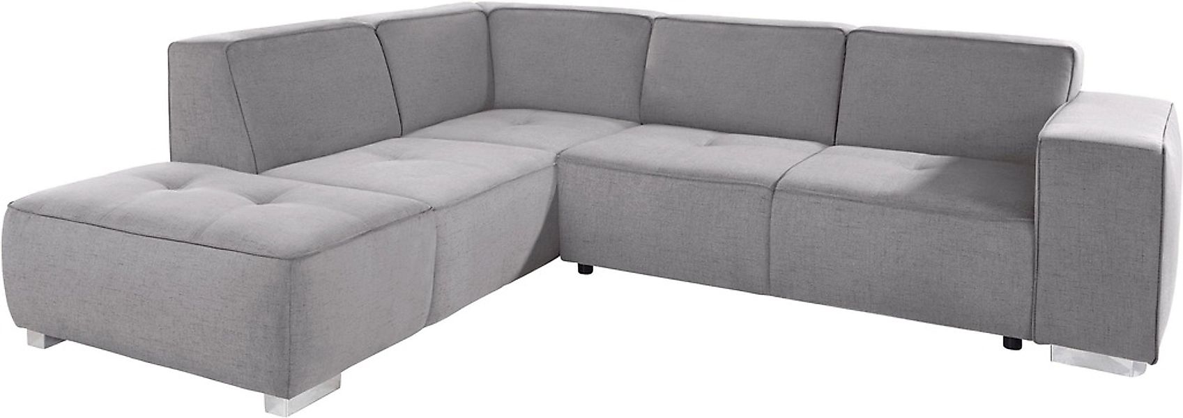 INOSIGN Ecksofa »Sapporo L-Form«, wahlweise Bettfunktion oder Sitztiefenver günstig online kaufen