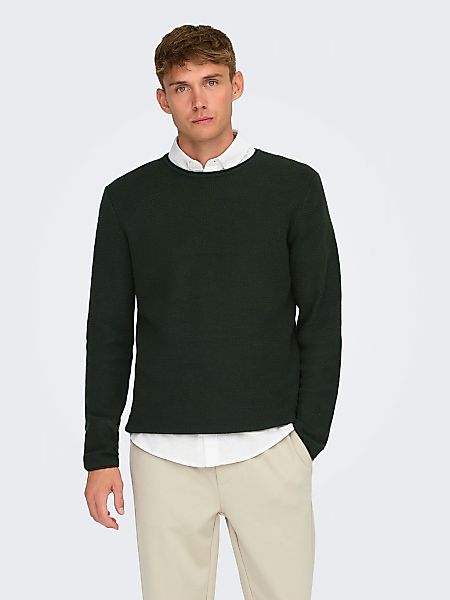 ONLY & SONS Strickpullover "ONSERIC REG 12 STRUC CREW KNIT" Baumwolle, regu günstig online kaufen
