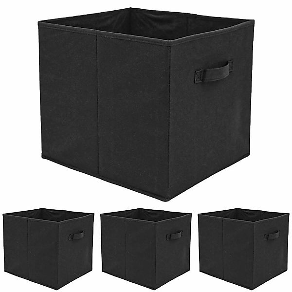 DuneDesign Aufbewahrungsbox für Kallax Regal 33 x 38 x 33 cm 4er Set mit Gr günstig online kaufen