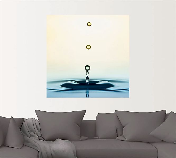 Artland Wandbild »Tropfen«, Zen, (1 St.), als Leinwandbild, Wandaufkleber i günstig online kaufen