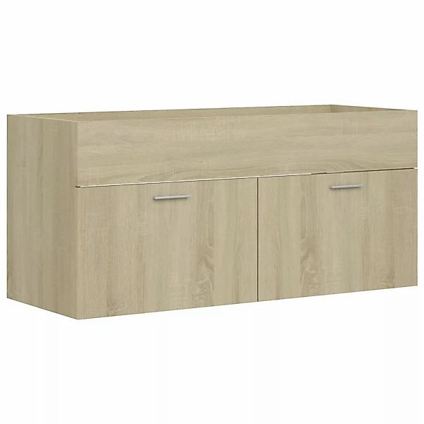 vidaXL Badezimmer-Set Waschbeckenunterschrank Sonoma-Eiche 100x38,5x46cm, ( günstig online kaufen