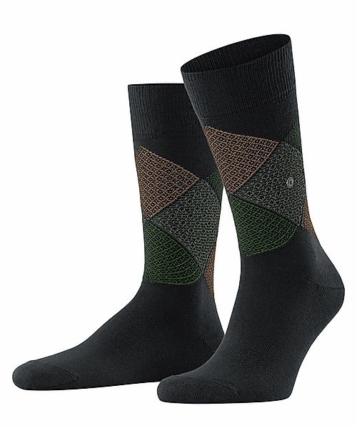 Burlington Tie Rhomb Herren Socken, 40-46, Schwarz, Raute, Baumwolle, 21950 günstig online kaufen
