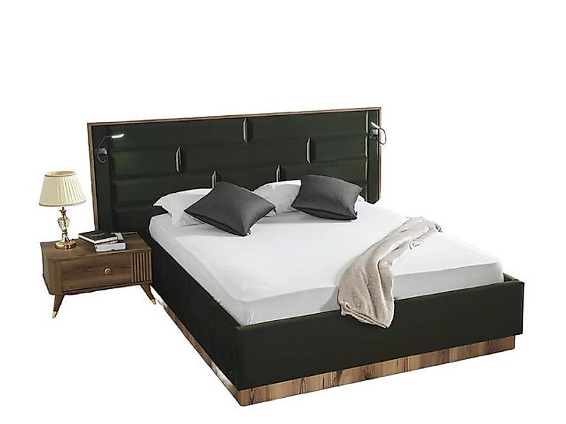 Xlmoebel Bett Hochwertiges Holz-Doppelbett im luxuriösen Design für stilvol günstig online kaufen