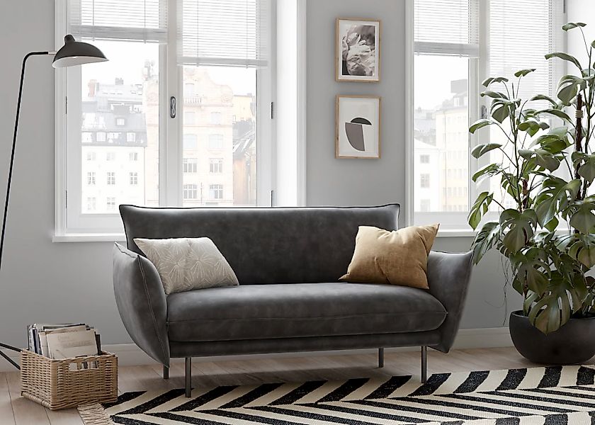 OTTO home 2-Sitzer "Stine" Besonderes Design durch Kissenoptik und Keder, b günstig online kaufen