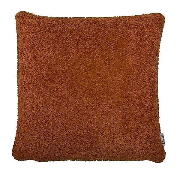 Kissenhülle Rusty 45 x 45 cm - kuscheliger Boucle-Stoff rostfarbig günstig online kaufen