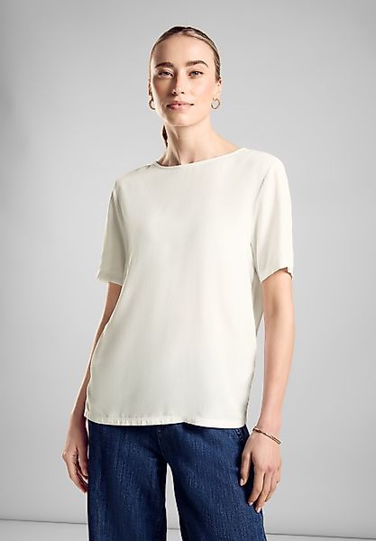 STREET ONE Rundhalsshirt mit Bändern am Rücken günstig online kaufen