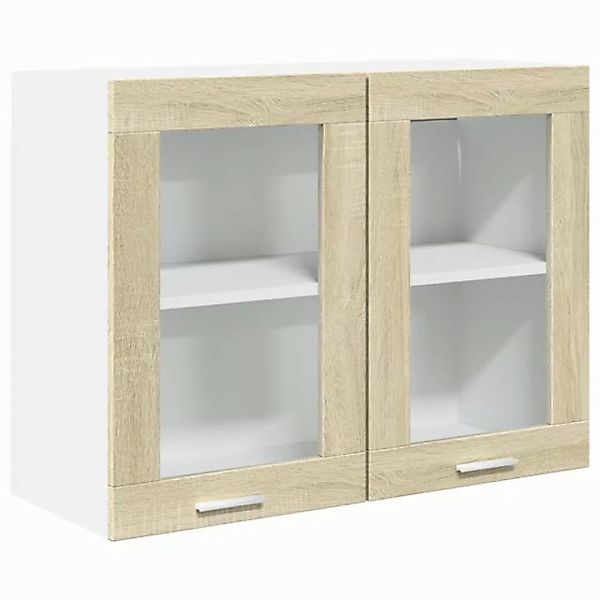 vidaXL Hängeschrank Hängeglasschrank Küchenschrank Sonoma Eiche 80x31x60 cm günstig online kaufen