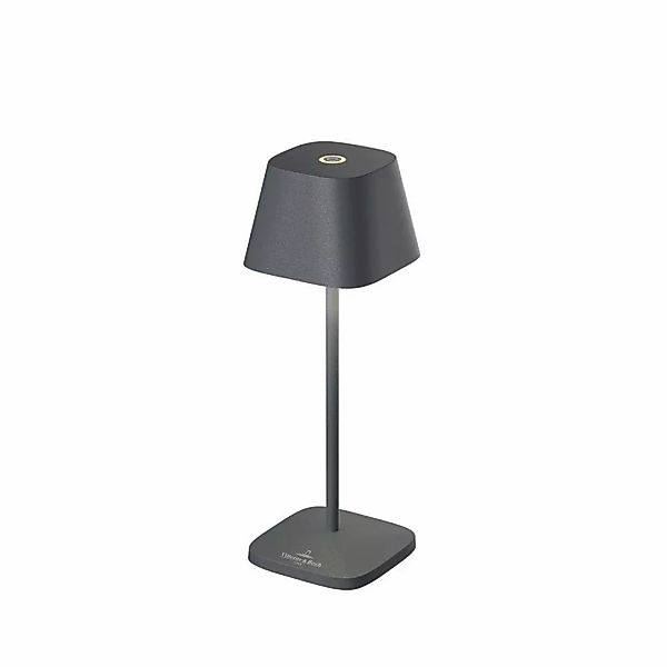 LED Akku Tischleuchte Neapel Micro in Anthrazit 2,3W 252lm IP65 günstig online kaufen