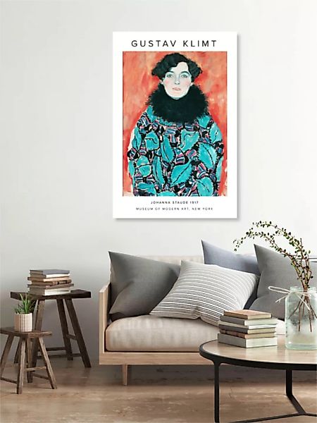 Poster / Leinwandbild - Gustav Klimt - Johanne Staude 1917 günstig online kaufen