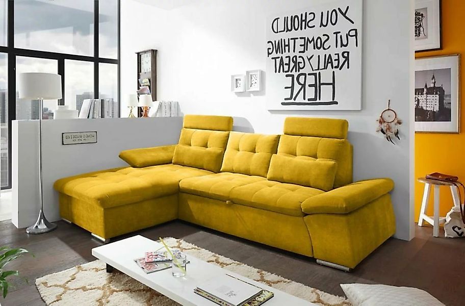 ED EXCITING DESIGN Ecksofa, Nalo Ecksofa 268x170 cm Couch Eckcouch Sofa Gel günstig online kaufen