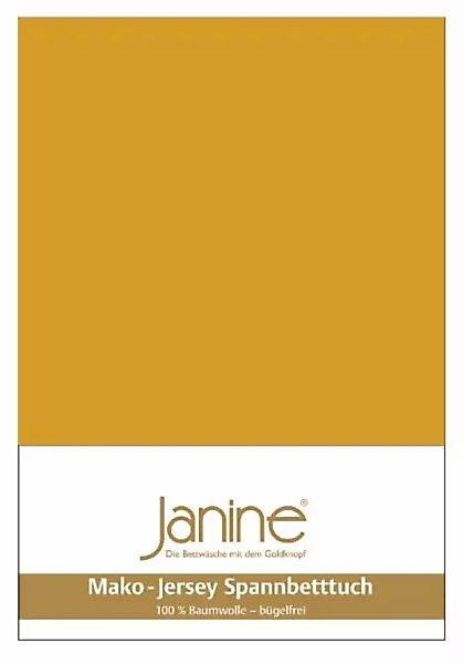 Janine Janine Spanbetttuch Mako-Feinjersey 5007 honiggold (73) Größe:  100x günstig online kaufen