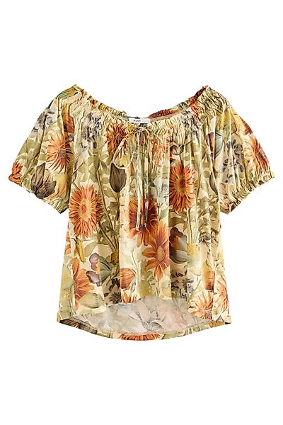Next Blusenshirt Kurzärmelige Bluse mit gerafftem günstig online kaufen