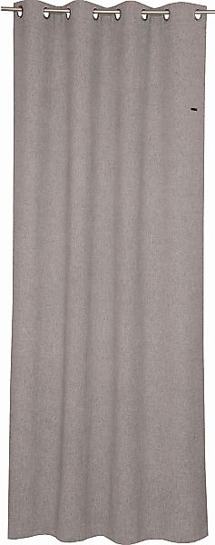 Esprit Vorhang "Harp" Ösen 1 Stk. tlg. HxB: 250x140, Blickdicht, mit Lederl günstig online kaufen