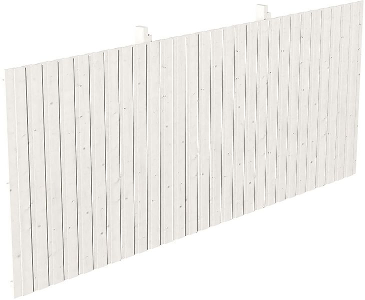 Skan Holz Rückwand Deckelschalung 550 x 220 cm Fichte Weiß günstig online kaufen