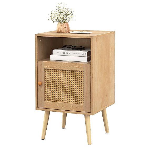 KOMFOTTEU Nachttisch (1-St), mit Türschrank & günstig online kaufen