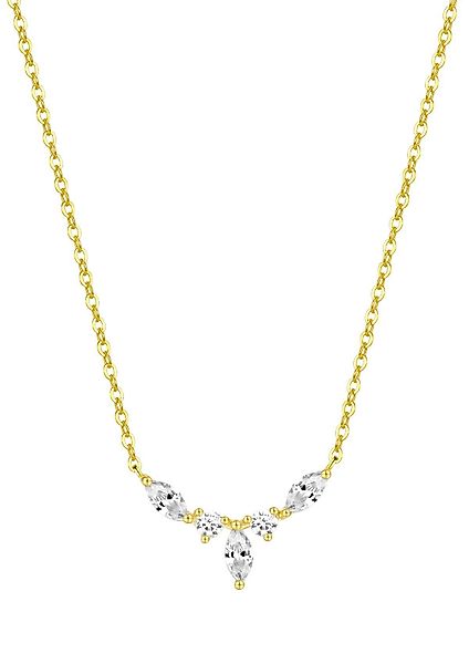 Hey Happiness Silberkette Krone Damen Zirkonia, günstig online kaufen