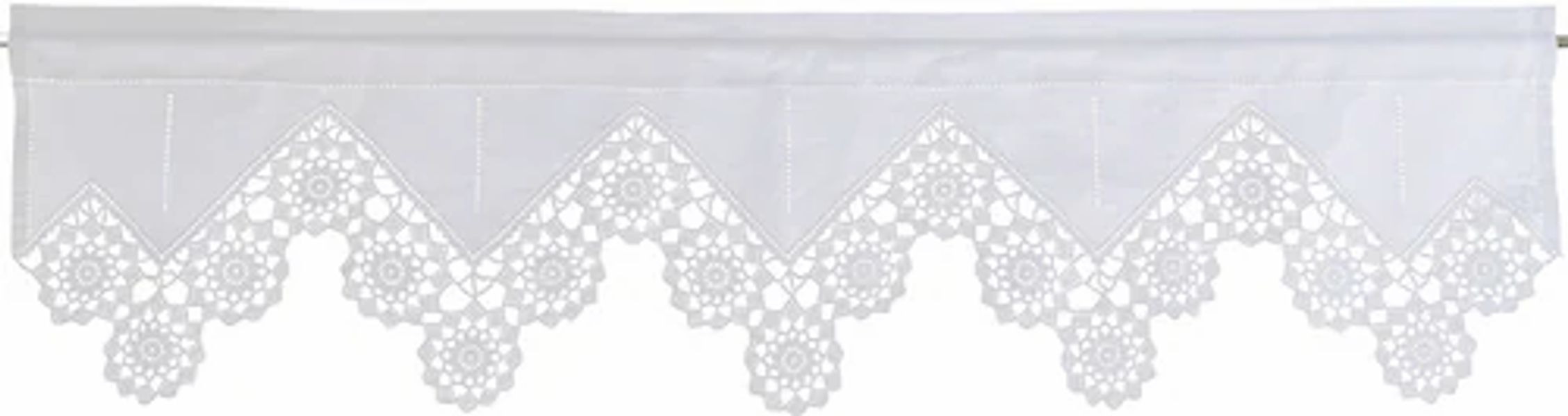 HOSSNER - ART OF HOME DECO Querbehang »Dufour«, (1 St.), handgehäkelte Spit günstig online kaufen