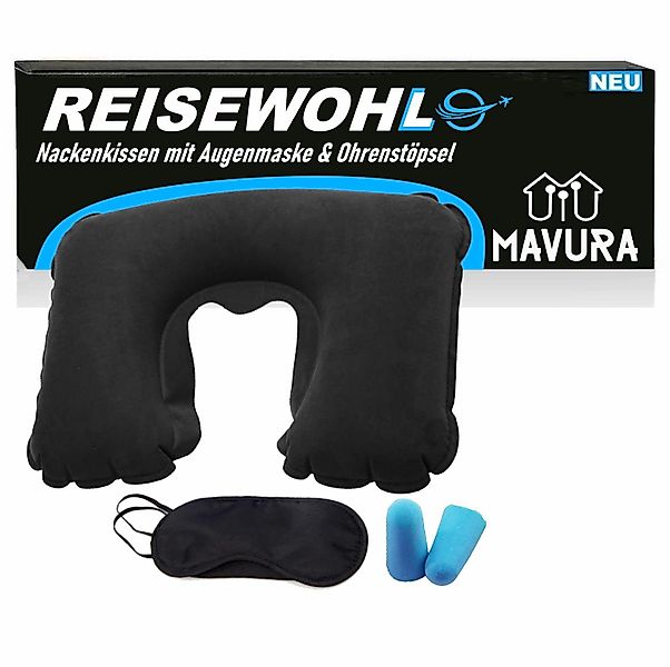 MAVURA Nackenkissen REISEWOHL Reise-Nackenkissen-Set mit Augenmaske günstig online kaufen
