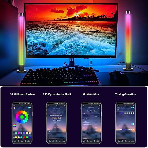 Rosnek LED Stripe Smart LED-Lightbar, TV-Hintergrundbeleuchtung, günstig online kaufen