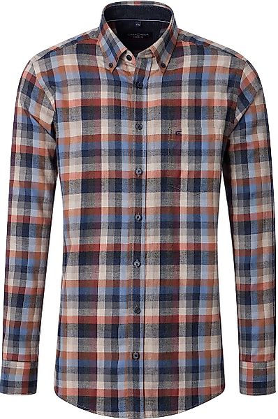 Casa Moda Freizeithemd Kariert Herringbone Multicolour - Größe L günstig online kaufen