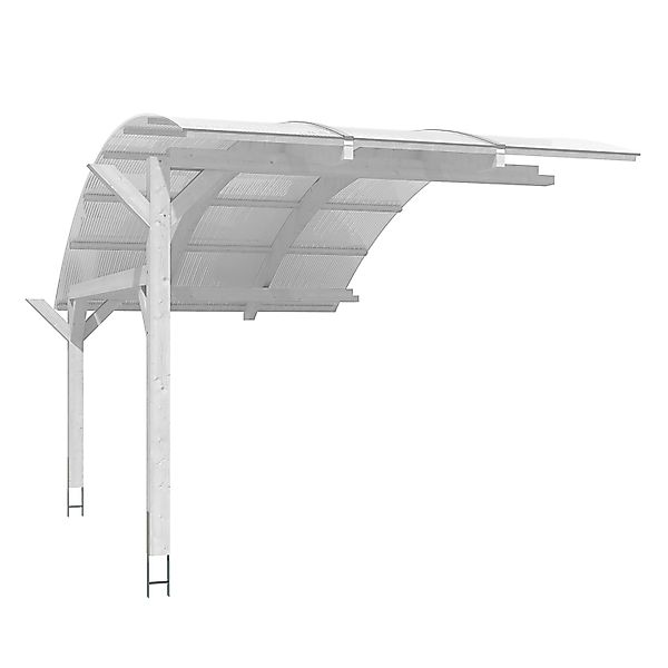 Skan Holz Erweiterung für Carport Schwaben 299 x 630 cm Weiß günstig online kaufen