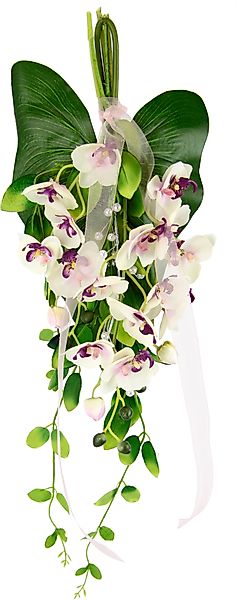 I.GE.A. Kunstblume "Orchidee" Zum Hängen oder Tischdeko Mittelstücke Wandde günstig online kaufen