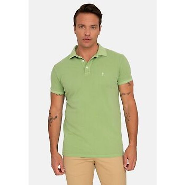 Jacey Quinn  Hemdbluse Garment Dye Regular Fit Polo Shirt günstig online kaufen