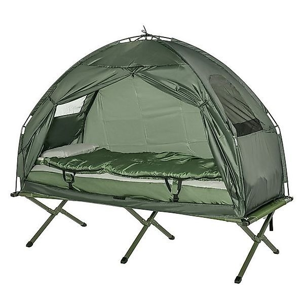 MC Star Feldbett 4 in 1 Camping Set mit Zelt Schlafsack Matratze faltbar Du günstig online kaufen