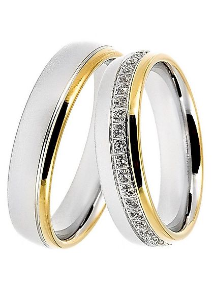 DOOSTI Trauring Schmuck Geschenk Silber 925 Trauring Ehering Partnerring LI günstig online kaufen