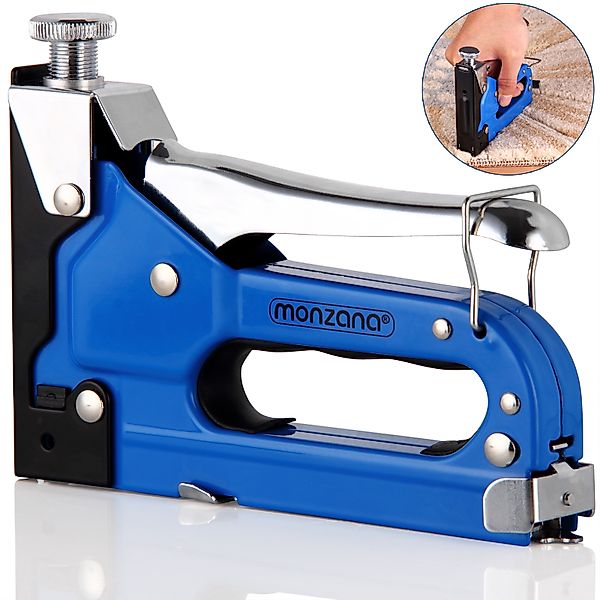 monzana Handtacker Monzana, 3in1 Tacker 1500 tlg Klammern & Nägel stufenlos günstig online kaufen