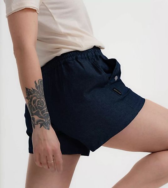 Twill-shorts Francis Aus Light Denim günstig online kaufen