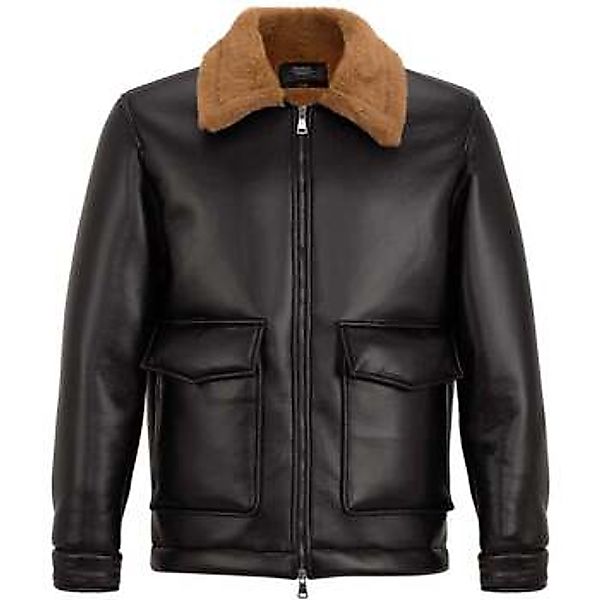 Antioch  Herrenmantel Faux Leather Kent Collar Coat günstig online kaufen