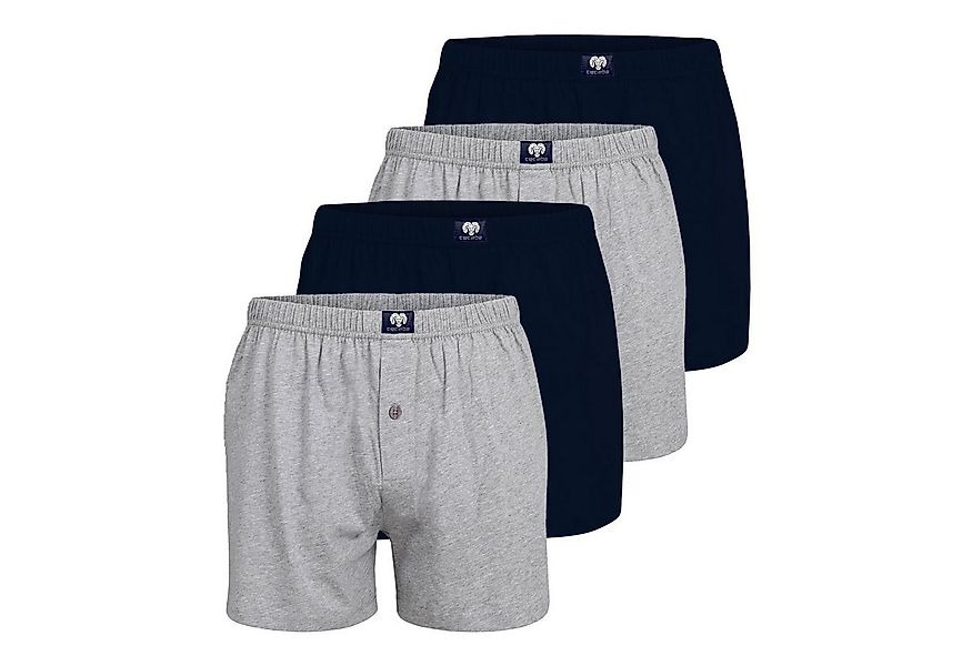 CECEBA Boxershorts Herren (4-St) mit einem Eingriff mit Knopfleiste günstig online kaufen
