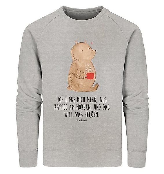 Mr. & Mrs. Panda Longpullover Bär Morgenkaffee Größe XS - Heather Grey - Ge günstig online kaufen