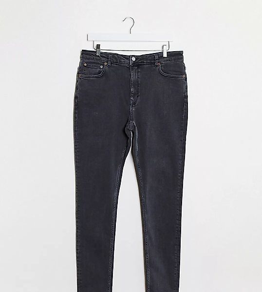 Weekday – Thursday – Enge, lang geschnittene Jeans aus Bio-Baumwolle mit ho günstig online kaufen