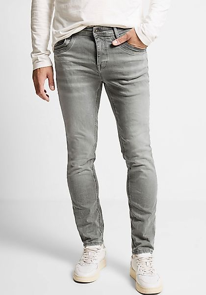 STREET ONE MEN Slim-fit-Jeans, in grauer Waschung günstig online kaufen