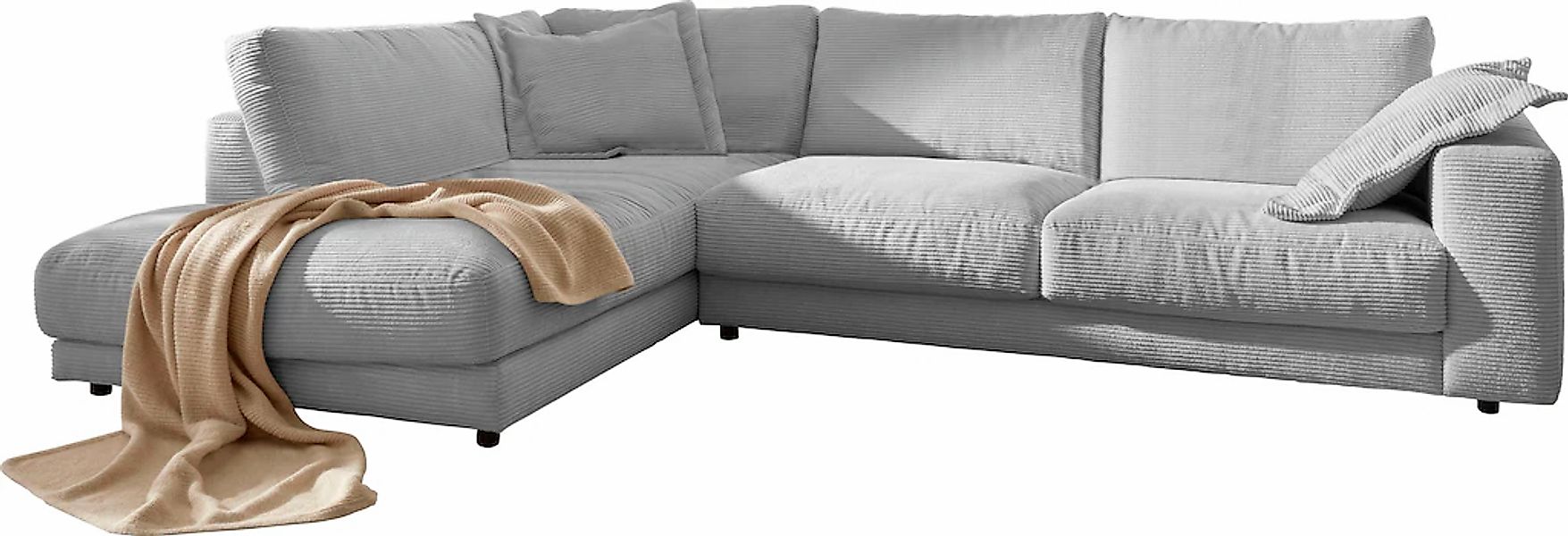 Home affaire Ecksofa "Enisa XXL B/T/H: 325/224/85 cm L-Form" Kuschelig, gem günstig online kaufen