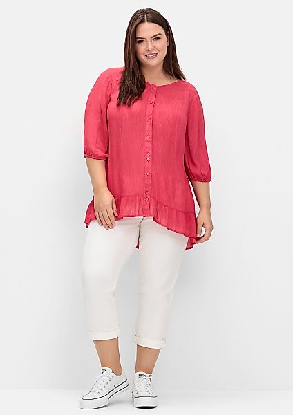 Sheego Klassische Bluse Kurzarmbluse günstig online kaufen