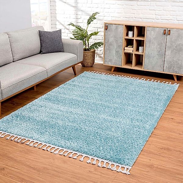 Carpet City Hochflor-Teppich »Pulpy 100«, rechteckig, 30 mm Höhe, Läufer, w günstig online kaufen