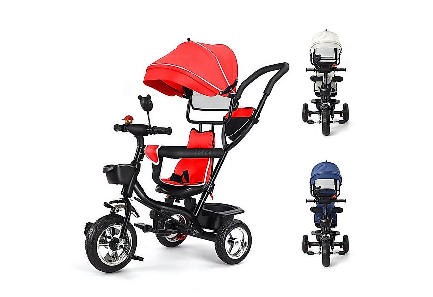 JEOBEST Dreirad 5 in1 Kinder Lenkstange Fahrrad Baby Kinderwagen, Kinderdre günstig online kaufen