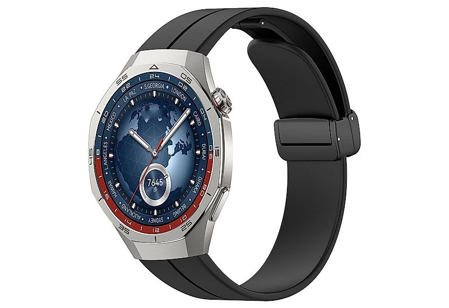 Wigento Smartwatch-Armband Für Huawei Watch GT 5 Pro 46mm Silikon Magnetisc günstig online kaufen