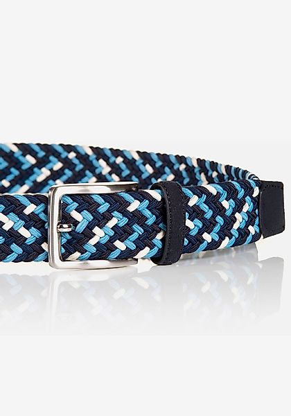 MONTI Flechtgürtel 3,5 cm breit, Elastischer Flechtgürtel, mit Velourleder günstig online kaufen